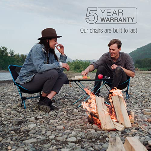 Helinox Chair Two Ultralight, High-Back, Collapsible Camping Chair, Blue Block, with Pockets - color: Blue Block