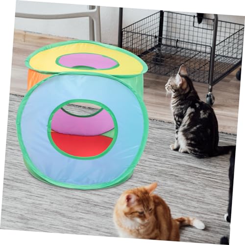 YARNOW Foldable Cat Tent Portable Outdoor Sun Shelter House for Pets Non-Woven Fabric Pop-Up Tent for Indoor/Outdoor Use for Cats and Puppies