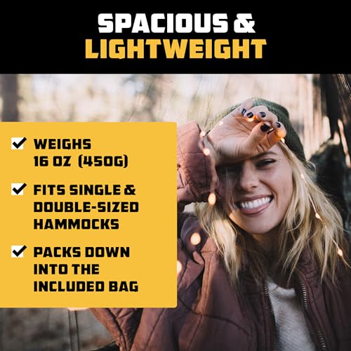 Wise Owl Outfitters Hammock Bug Net – Mosquito Net for Hammock, Lightweight Bug Netting for Camping, Hiking, Backpacking, Forest & Outdoor Use - color: Orange