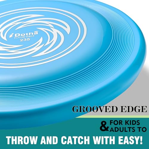 Sports Flying Disc, 2 Pack Compeition Flying Discs, Lightweight Durable Flying Disc Toys for Backyard Beach Lawn Park Outdoor Games, 105 Gram 9.3 Inch & 90 Gram 7.3 Inch. - color: Blue & Green