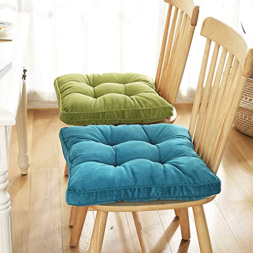 Furlide Seat Cushions 18 x 18 Inch Chair Cushion Pad for Kitchen Dining Chairs Indoor Outdoor Cushions Set of 2, Square Grey - color: Grey