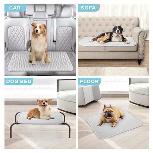 MICROCOSMOS Sleeping Pad & Pet Cooling Mat- Breathable Bubble Surface, EZ Clean. Keep Cooling for Pets, Kids and Adults in Summer.(GreyWhite, 48" x 24") - color: GreyWhite, size: 48" x 24"