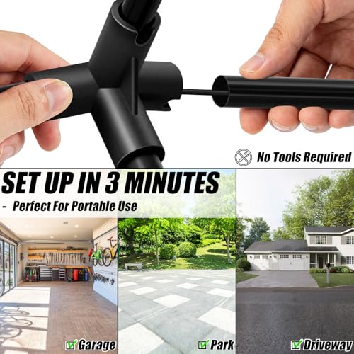 Aoneky Mini Portable Tennis Net for Driveway - Kids Soccer Tennis Net - Pickleball Net - size: 10 Feet