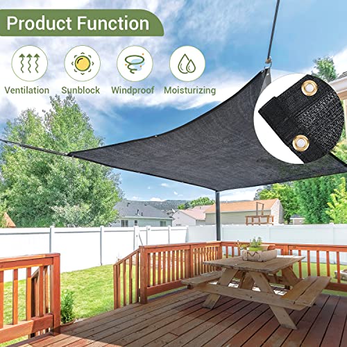 Keten 70% Garden Shade Cloth, 12x6FT HDPE Mesh Tarp with Upgraded Grommets, UV-Resistant Outdoor Sun Shades for Greenhouse, Garden, Patio Plants, Pergola - color: 70%, size: 12x6ft