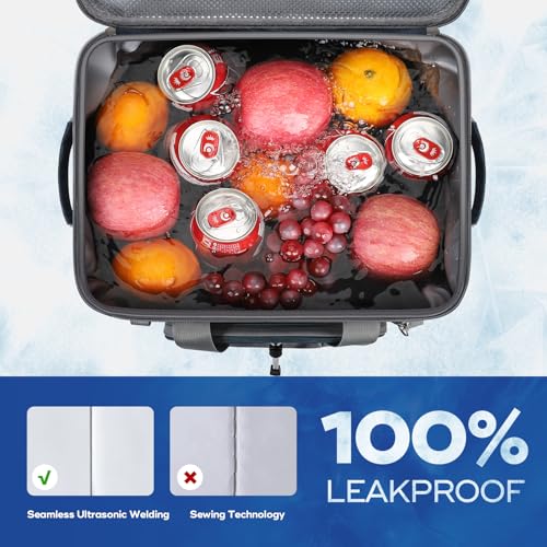 Maelstrom Soft Sided Cooler Bag, 30/40 Can Collapsible Insulated Ice Chest, Large Leakproof Portable Storage for Camping, Travel, Kayaking & Beach - color: 3.Blue, size: 40 Can