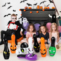 Soulchen 7 Pcs Giant Halloween Inflatable Bowling Set, Includes 6 Giant 24.4? Pins, 1 Piece 7.8? Ball, Jumbo Halloween Bowling Games Set for Outdoor Indoor Activities Decor