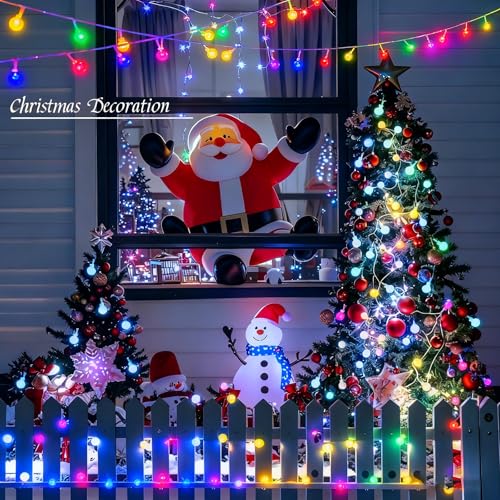 LED Fairy Lights Plug in String Lights with Remote 38ft 100Led 8 Mode Timer Dimmable USB Multicolor Christmas Lights for Bedroom Dorm Indoor Outdoor Camping Party Wedding Xmas Tree Decor, Multicolor - color: 100LED-Multicolor