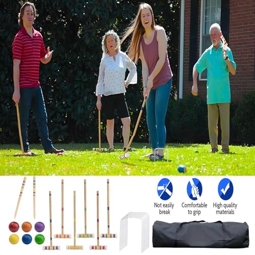 Wooden Lawn Game Kit - Portable Outdoor Sport, Backyard Activity Set, Garden Play Equipmentt, Reusable Bowling Kit With Portable | Wooden Lawn Game Kits For Picnic Camping Yard Party Family Entertainm