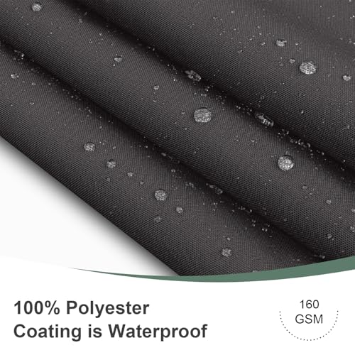 LOVE STORY 3' x9' Dark Grey Waterproof Balcony Privacy Screen Cover - Opaque Fence Covering Privacy, 100% Polyester Fabric, UV Protection Shield for Apartment Railing,Outdoor Patio, Deck, Porch - color: Dark Gray, size: 0 3' x 0 9' -PES