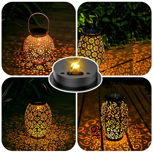 4 Pack Solar Light Replacement Top, 2.76 Inch Waterproof Solar Lantern Light Parts for Outdoor Garden, Pathway, Yard Lights & Decor (Fits Lanterns with 2.36 to 2.76 Inch Openings) - size: 2.76inch-4p