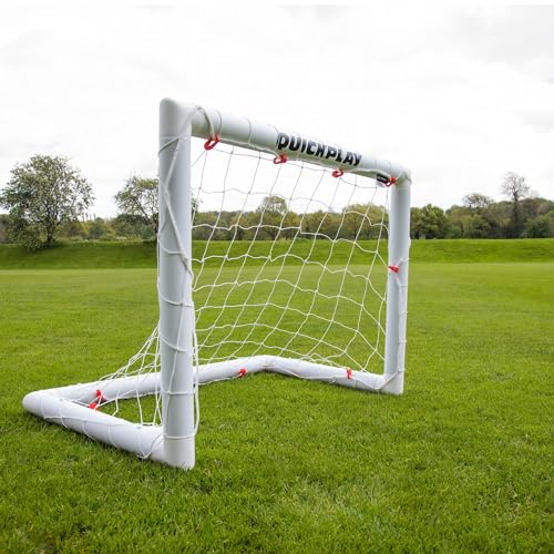 QUICKPLAY Q-Fold Soccer Goal | 30-Second Folding Design for Easy Setup | Portable & Weatherproof uPVC Soccer Goal for Backyard | Durable Post for Adults & Kids - style: 3 x 2'