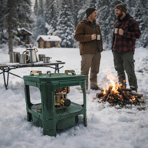 Fogon de petróleo para cuba, Portable Kerosene Stove 8-Wick, Kerosene Heater for Outdoor Camping Cooking, Picnic Burner Furnace with Windproof Design for Tent, Yard, Hurricane, Survival Kits