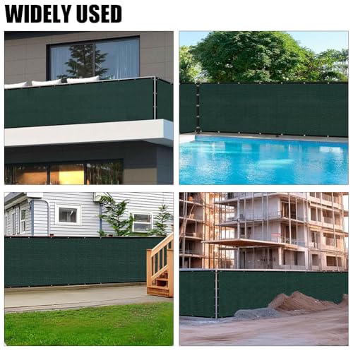Privacy Fence Screen 3 X 15 FT, Heavy Duty Outdoor Shade Mesh Cloth for Garden, Backyard, Patio, Balcony & More – UV Protection, Windproof & Durable – Easy Installation with Grommets, Customizable - size: 3FT X 15FT
