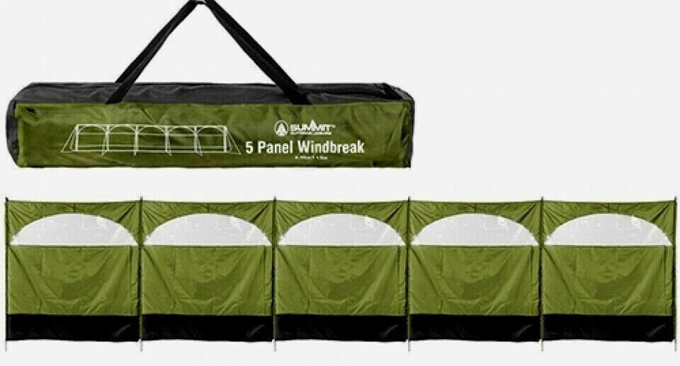 Windbreaker Wind Privacy Screen Camping Blocker 5 Panel Garden Beach Wind Shield 5ft High x 27.4ft Long (1 Forest Green) - color: 1 Forest Green