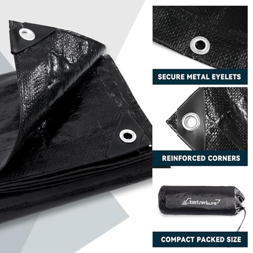Clostnature Tent Footprint for Camping - Waterproof Camping Tarp, Heavy Duty Ground Sheet, Lightweight Tent Tarp with Carry Bag, Multipurpose Outdoor Floor Mat for Hiking, Backpacking, Hammock, Picnic - size: 118'' x 118''