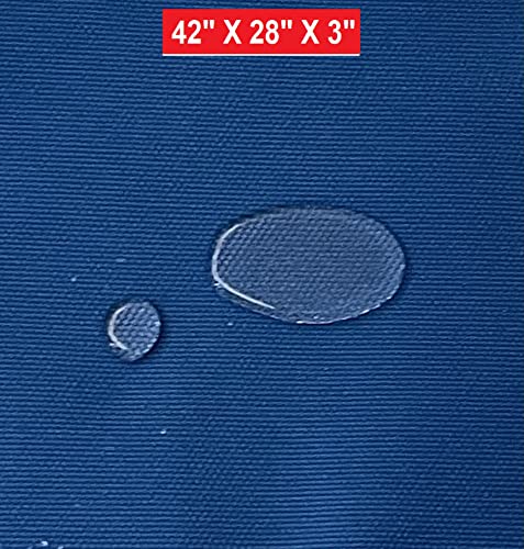 Dogbed4less Memory Foam Platform Dog Bed, Crate Mattress for Orthopedic Joint Relief with Waterproof Removable Cover Large 42X28X3 Pacific Blue - color: Pacific Blue, size: 42x28x3 Inches