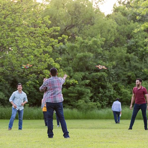 TurnWay Outdoor Two Soft Frisbee Throwing Disc, Flying Disc, Flying Saucer for Man and Woman in Yard, Beach, Lawn, Camping, Pool (Halo+Rainbow) - color: Halo+rainbow