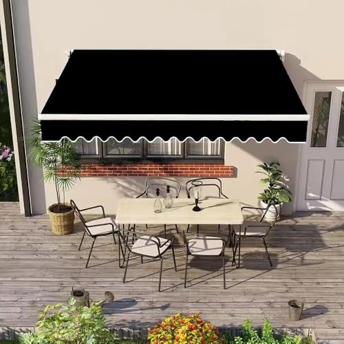 1Yard (60"×36") Marine Waterproof Fabric - Outdoor UV-Resistant Lightweight Durable Ripstop Material, UPF50+ Sun-Protection Blackout for Tarp Tent Camping Canopy, Black - color: Black, size: 1 Yard
