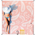 HIHOHO Beach Blanket Waterproof Sandproof Extra Large Beach Mat 79" X 83"/120"x108"for 1-8 Adults Quick Drying Durable Outdoor Picnic Mat for Beach Travel Camping Hiking