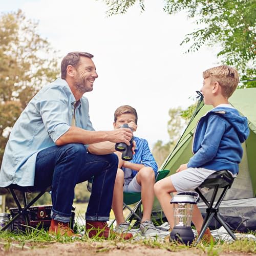 Travel Folding Camping Stool, 14.6 inches Tripod Chair and Maximum weight 210 lbs Outdoor Portable Party Chair Fishing Chairs Seat for Camping Fishing Hiking Gardening and Garden Painting Black - color: Black