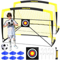 Happy Jump 7x5 FT & 5x3.6 FT Portable Soccer Goal for Youth Players Ages 6–14, Large-Frame Design Built for Long-Term Development, Easy Setup for Backyard, Park or School Training - style: 7x5 FT, 2 Set Upgrade