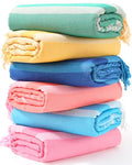 Genovega 6 Packs Oversized Turkish Beach Towel 74"x38" Thin Quick Dry Sand Free Pool Swim Towels Large XL Adult Clearance Blanket Travel Vacation Accessories Essentials Mulite Shark Turtle - color: Shark Turtle Flamingo Coconut Tree Pineapple Lobster