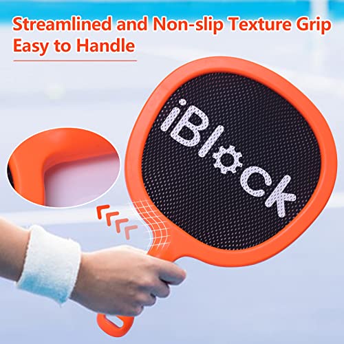 Portable Paddles and Bouncy Balls Set for Kids or Adults’ Indoor Outdoor Activities, Sport Game for Beginner or Intermediate, Swing Racket in Beach Pool Backyard Playground Lawn Park or Court - style: Portable
