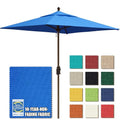 EliteShade USA 10-Year-Non-Fading 6x6Ft Square Market Patio Umbrella, UPF 50+ UV Protection Performance Sun Umbrella, Heavy Duty Commercial Grade Outdoor Table Umbrella with Crank, Windproof Vented Top for Garden, Pool, Deck and Outdoor Playsets, Royal Bl
