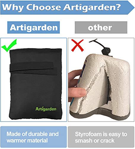 Artigarden Outdoor Faucet Covers for Cold Winter Outside Insulated Water Hose Bib Sock Protector, Black (2 Pack) - color: Black, size: 2PCS-M