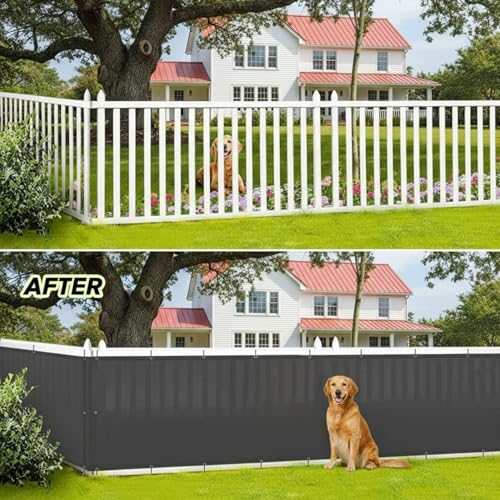 CroBlissful 3 Pieces 3' x 10' Balcony Privacy Screen Fence Cover Fencing Shield Cover with Zip Ties for Deck Apartment Patio Pool Backyard Porch Railing