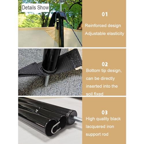 SHYP Camping Windbreaks Stove Windscreen Waterproof Oxford Cloth, Camping Beach Windshield Shelter, Backpack Portable Sunshade Screen, Outdoor Caravan Privacy Fence, for Garden Grills BBQ Picnic