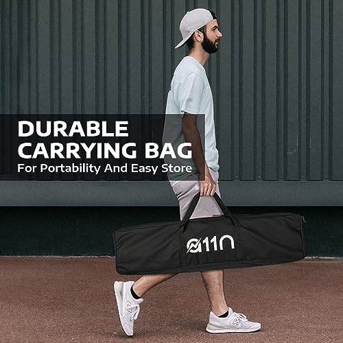 A11N SPORTS Designed for All Weather Conditions with Steady Metal Frame and Strong PE Net, Regulation Size Net with Carrying Bag- 22’ Wide x 36” Tall, Indoor/Outdoor Use - color: White