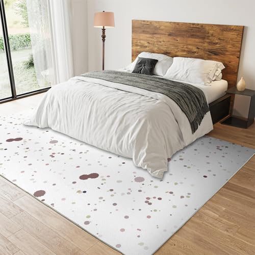 Boho Outdoor Area Rug Polka Dots Pastel Color Shapes Waterproof Patio Carpet Camping Rug Plastic Straw Rug Floor Mat for Patio Clearance Balcony Picnic Beach Camping(3.2x5ft - color: Style-12, size: 39*59in / 3.2*5ft