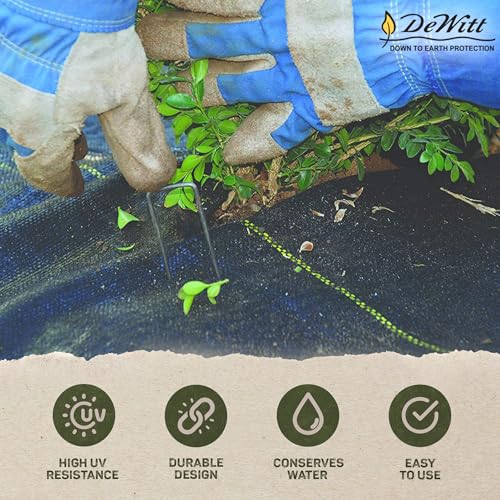 Dewitt 2-Pack Pro-5 Weed Barrier Fabric 5 oz, 4 x 250 Feet – Heavy-Duty Woven Landscape Ground Cover Mat for Raised Garden Bed, Greenhouse Gardening, Outdoor Landscaping, and Commercial Planting - size: 2 Pack, style: 4' x 250'