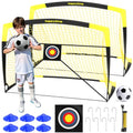 Happy Jump 7x5 FT & 5x3.6 FT Portable Soccer Goal for Youth Players Ages 6–14, Large-Frame Design Built for Long-Term Development, Easy Setup for Backyard, Park or School Training - style: 5x3.6 FT, 2 Set Upgrade