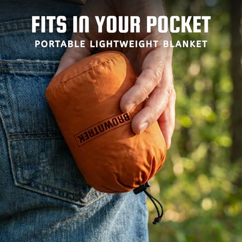 Pocket Blanket (Water Resistant) - Ultralight Sand Proof Beach Mat for Hiking, Festivals, & Travel - Compact Ground Cover Fits 2-4 Adults (Stake Loops Included)