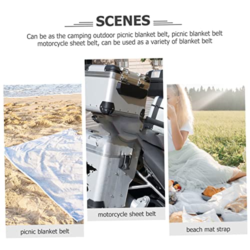 balacoo Blanket Strap for Camping Pu Carrying Strap for Picnic and Beach Mats Comfortable Handle Easy to Use and Practical Binding