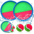 Toss and Catch Ball Set, Paddle Catch Ball and Toss Game for Kids, Great Beach Games/Backyard Games/Outdoor Games for Kids and Family - size: 2 Balls,2 Paddles