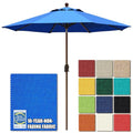 EliteShade USA 10-Year-Non-Fading 9Ft Market Patio Umbrella, UPF 50+ UV Protection Performance Sun Umbrella, Heavy Duty Commercial Grade Outdoor Table Umbrella with Crank & Tilt, Windproof Vented Top for Garden, Pool, Deck and Outdoor Playsets, Royal Blue
