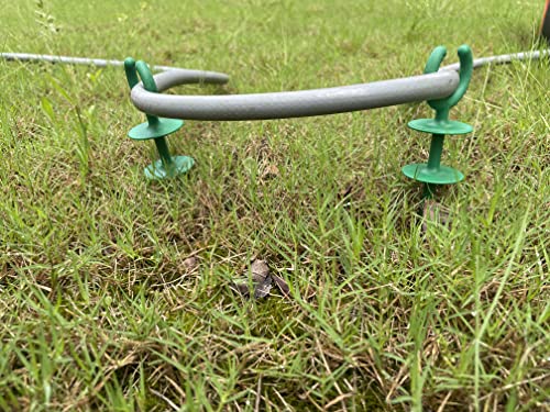 10 Pcs Green Garden Hose Guide holiday lights Holder High High Toughness plastic Nails Tools For Irrigation And Sprinkler Protect Your Plants