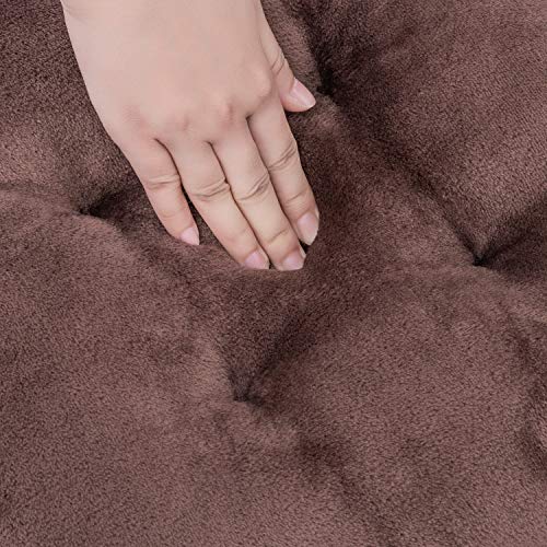 WONDER MIRACLE 4 in 1 Pack Chair Pads | Seat Cushion，Machine Wash & Dryer Friendly (F&F 16"×16", Eagle Grey) - color: Eagle Grey, style: F&F 16"×16"