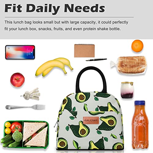 BALORAY Lunch Bag for Women Men Insulated Lunch Box for Adult Reusable Lunch Tote Bag for Work, Picnic or Travel - color: Avocado, size: M