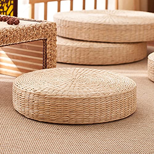 Tatami Cushion, Round Padded Floor Mat for Outdoor & Indoor Use, Bigger Size - 45cm