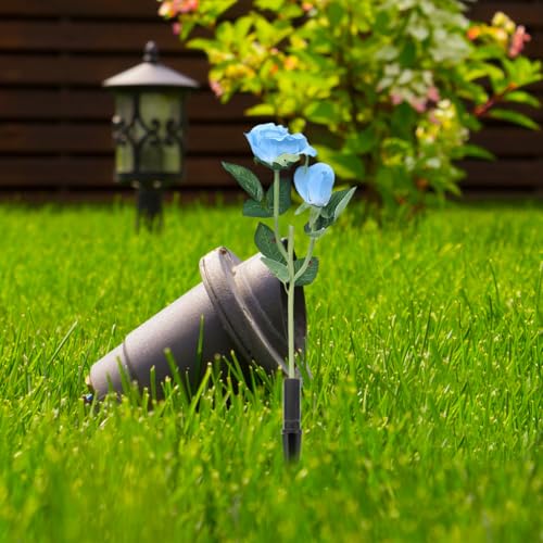 Hemobllo 20-Pack Solar Light Stakes Replacement - Heavy Duty Plastic Ground Spikes with M8 Hole - 4.32" Long Landscape Lighting Stakes for 0.47" (12mm) Diameter Poles - Weatherproof Garden Lawn Spikes