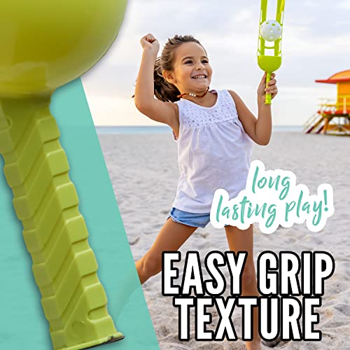 Franklin Sports Fun 5 Combo Outdoor Game Set - Backyard, Beach + Camping Games for Kids - Badminton, Volleyball, Flip Toss, Flying Disc - Horseshoes or Ring Toss - style: Yellow Combo Set