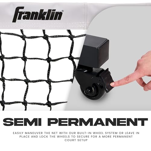 Franklin Sports Dink Pickleball Net - Portable 5' Foot Outdoor Pickleball Net for Regulation Court - Portable Aluminum Construction + Carry Bag for Driveway, Backyard + More