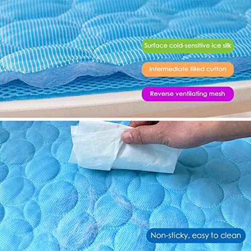 Dog Cooling Mat, Pet Cooling Pads for Dogs, Summer Cooling Bed for Cats, Portable Pet Cooling Cushion for Home or Outdoor - size: 40x28IN