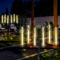 Garden Decor Outdoor Solar Meteor Shower Lights 2Pack 288LED,46" Whimsical Solar Garden Lights with 12 Brighter Tubes,Solar Twinkle Lights Outside for Garden Yard Path Porch Patio Lawn Decor