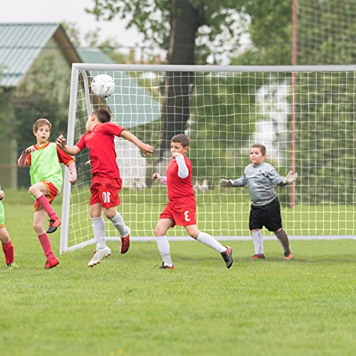 Soccer Goal, 12FT x 6FT/6FT x 4FT All-Weather Soccer Net with Frame, Quick Set-Up, Resilient Netting, Portable Soccer Goals for Backyard School Kids Soccer Training - size: 12FT x 6FT