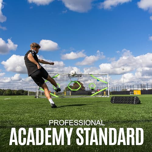 QuickPlay Replay Station 4-in-1 Soccer Rebounder Board - Portable Rebound Board for Backyard - Dual Surface, Dual Angle Soccer Passing Board for Passing & Reaction Skills - Soccer Training Equipment - style: Replay Station PLUS